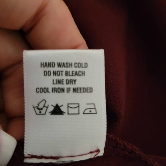 Formal Rhinestone Cold Shoulder Burgundy Red Sexy Cocktail Party Evening  Dress - Picture 14 of 15